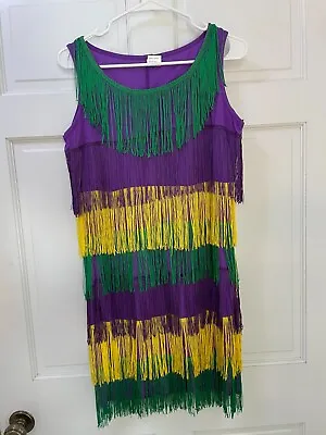 Women's Mardi Gras Tassels Flapper Costume Small • $25