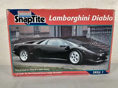 Lamborghini Diablo Monogram SnapTite 1:32 Model Kit # 1092 ~ Parts Lot • $24.99