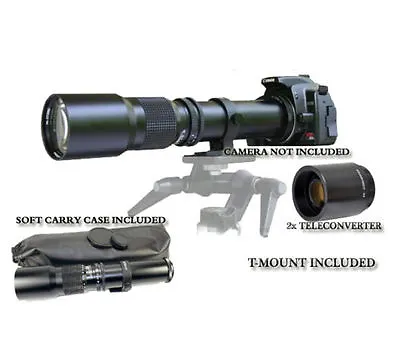 500mm/1000mm Telephoto Lens For Nikon D3000 D3100 D7000 D200 D5100 D3100 D7500 • $219.11