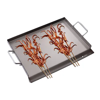 £52.25 • Buy Stainless Steel Teppanyaki Grill Large Table Top Flat Hot Plate BBQ Griddle Pan