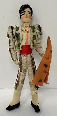Vintage Cloth Matador Doll 7  Tall • $9.99