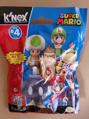 K'NEX Super Mario Series 4 Blind Bag Waluigi Luigi Bowser Jr 3c6 • $12.99