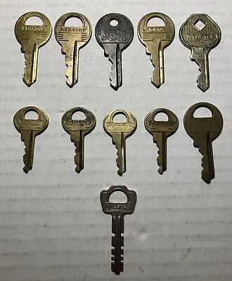 Vintage Master Lock Padlock Key Lot Of 11 • $14.99