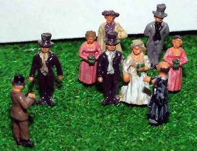 £26.37 • Buy 10 White Wedding People A75p PAINTED N Gauge Scale Langley Models People Figures