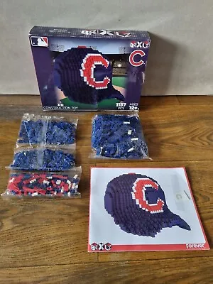 Chicago Cubs MLB 3D BRXLZ Baseball Cap Hat Brick Construction Set Puzzle • £14