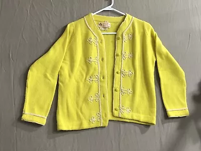$40 • Buy Vintage PECK & PECK Sweater Womens Size 38 Cardigan Hadley Cashmere