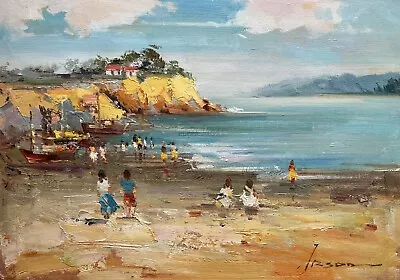 BeachOceanOriginal Oil Painting By Jason   36 X 51 Cm • $59.99