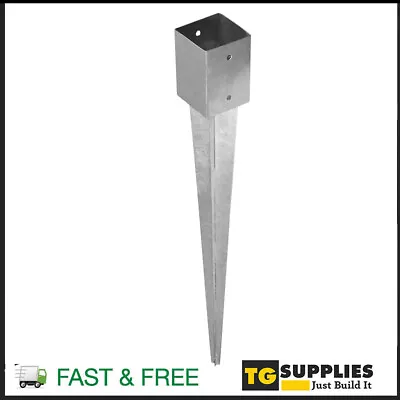 Heavy Duty Galvanised Fence Post Spike Pergola Post Support Ground Anchor • £8.99