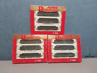 3 Rivarossi N Scale Union Pacific Lines N Scale 3-Car Passenger Sets LN/Box • $66