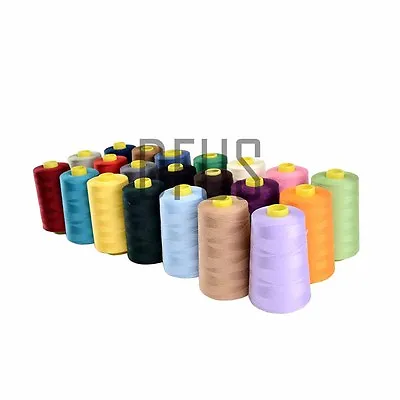 £5.99 • Buy Overlocking Sewing Machine Industrial 120s Polyester Thread 5000 Yard Cones