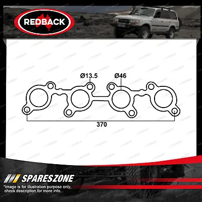 Redback DSF Exhaust Manifold Gasket For Toyota Landcruiser UZJ100R 4.7L V8 02-On • $33.95