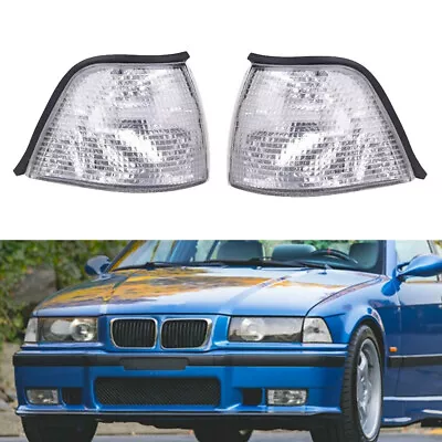 Clear Front Corner Light Turn Signal For BMW 3-Series E36 4-Door Sedan 1992-1998 • $25.89