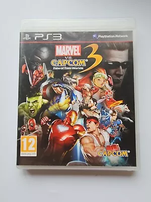 Sony Playstation 3 PS3 Marvel Vs Capcom 3 Fate Of Two Worlds W/ Manual • £10.95