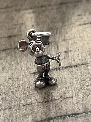 Vintage Disney Sterling Silver Mickey Mouse Charm TX 032224cEZCH • $22.50