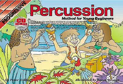 Progressive Percussion Method For Young Beginners CD Book 1 Children's Kids -K7~ • £10.95