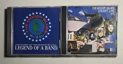 THE MOODY BLUES - 2 CD Lot: Caught Live + 5 & Legend Of A Band - FREE SHIPPING! • $14.95