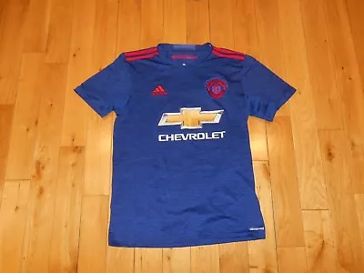 New Adidas 2016 MANCHESTER UNITED Red Devils Soccer Football Jersey Kit Mens S • $55.24