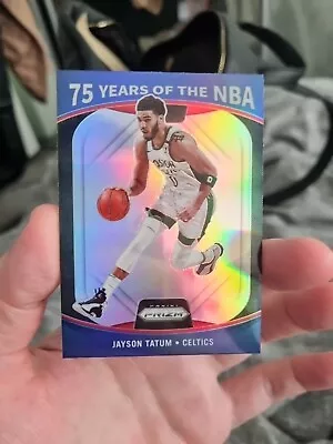 2021-22 Donruss Optic JAYSON TATUM 75 Years Of The NBA Silver Prizm #4 Celtics • £7.99