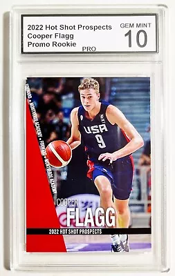 2022 Hot Shot Prospects Cooper Flagg Graded PRO Gem Mint 10 • $19.95