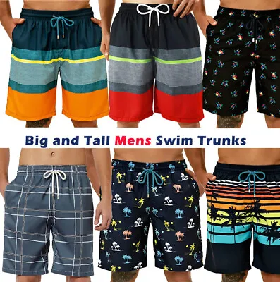 SURF Big And Tall Mens Swim Trunks 9  Mens Designer Bathing Suit Boardshorts • $9.55