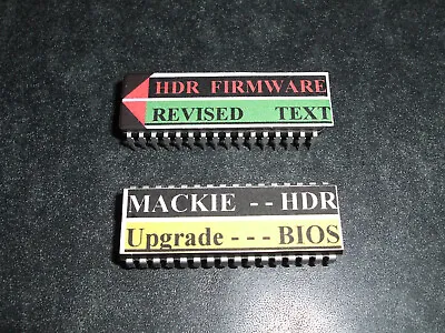 £75.95 • Buy Mackie HDR 24/96 Firmware Eprom With Revised Text Plus HDR BIOS Upgrade Eeprom
