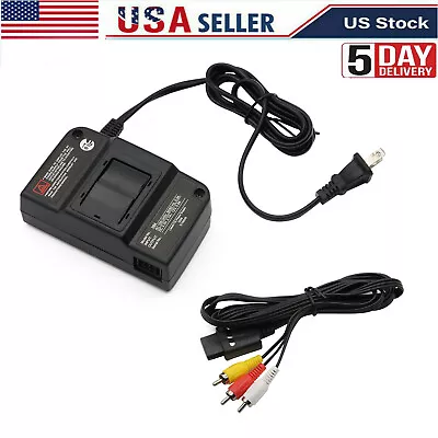 AC Adapter Power Supply & AV Cable Cord For Nintendo 64 Brand New N64 Bundle Lot • $9.69