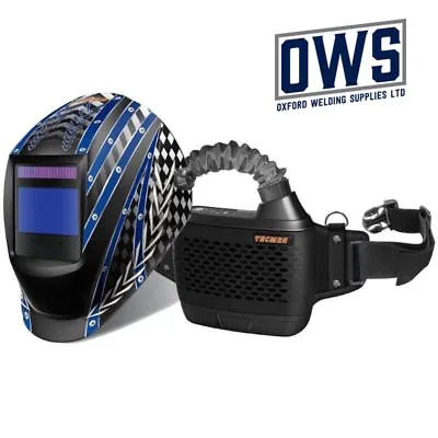 TECMEN Air Fed Welding Helmet / Mask PAPR / BLUE • $1171.07