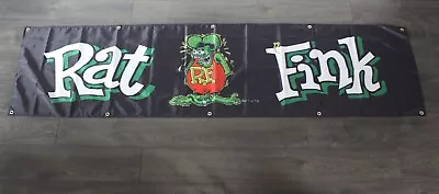 Rat Fink Banner Flag Big 2x8 Feet Hot Rod Speed Shop Auto Mechanic Garage XZ • $14.97