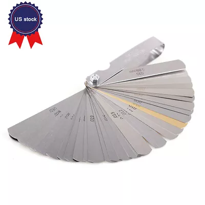 32 Blades Feeler Gauge Gap Filler Metric Feeler Gauge Dual Reading Measure Tool • $9.95