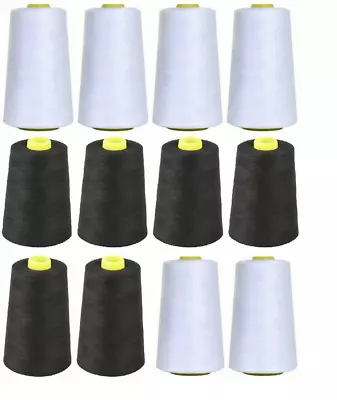 £9.80 • Buy Overlocking Thread Polyester Industrial Sewing Machine - 5000 Yard X 4 Cones