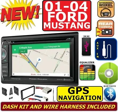 01 02 03 04 FORD MUSTANG NAVIGATION BLUETOOTH DVD VIDEO CD USB CAR Radio Stereo • $289.99