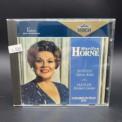 Marilyn Horne Rossini Opera Arias Mahler Ruckert Lieder Italy Concert 1971 CD   • $14.99