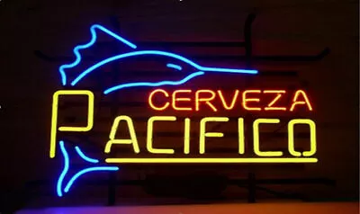 Pacifico Swordfish Neon Light Sign Vintage Style Bar Wall Gift Glass 17  • $121.98