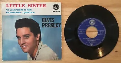 Rare French Ep Elvis Presley Little Sister • $34.99