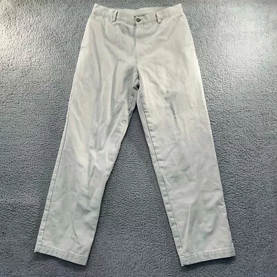 VTG LL Bean Flannel Lined Pants Mens 32 (30X30) Khakis Warm Plaid Liner • $22.95