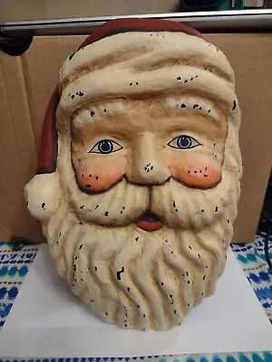 Vintage 13  Paper Mache Santa Head. B39 • $40.50