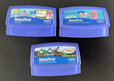 VTech InnoTab 2012 Game Cartridges Thomas & Friends Bubble Guppies Cody Cora X3 • $25