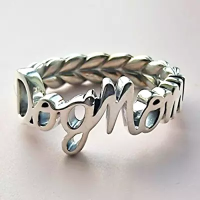 Dog Mom 925 Sterling Silver  Ring Size 7 • $59