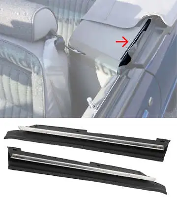 1983-1989 Mustang Convertible Inner Quarter Window Weatherstrip Moldings Pair • $38.48