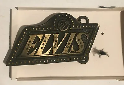 SICK UNUSED NEW IN ORIGINAL BOX Vintage Elvis Presley Brass Belt Buckle • $29.99