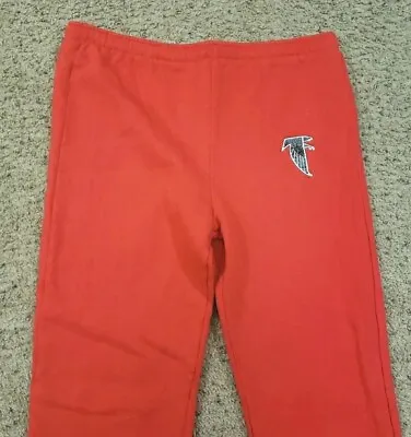 Atlanta Falcons Red Sweatpants VINTAGE 80's Lsrge CHAMPION NFL  RARE • $24.99