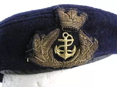 VINTAGE ITALY BERET BASCO BLU Giro Di Bitta Btg. San Marco Marina Militare • $9.99