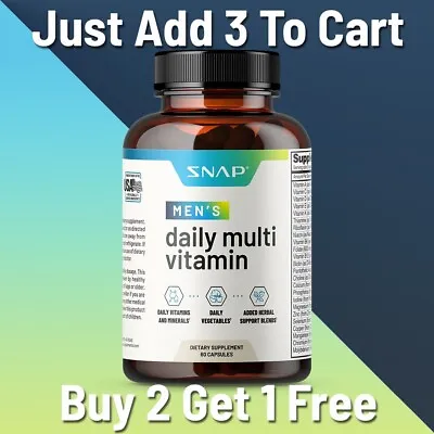 Multi Vitamins Mens Daily Snap Supplements - Mens Nourishing Health Blend - 60ct • $19.51