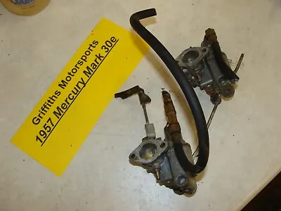 1957 Mercury Kiekhaefer Mark 30e Turbo 4 Outboard 30hp Oem Carb Carbuertors • $98