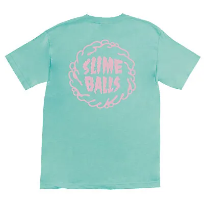 Slime Balls Skateboard Wheels Shirt Mono Splat Celadon • $24.95