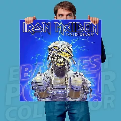 IRON MAIDEN Powerslave Single BANNER HUGE Vinyl Poster Tapestry • $32.25