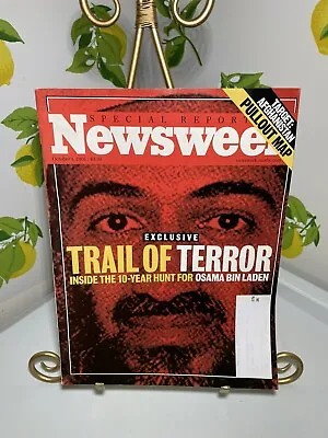 Newsweek Magazine October 1 2001 Trail Of Terror Hunt For Osama Bin Laden • $10.24