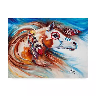 Trademark Fine Art Wind Of Thunder Indian War Horse By Marcia Baldwin Fine Ar... • $90.38