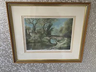£10 • Buy Terry Harrison Barley Mow Bridge Signed Print Picture