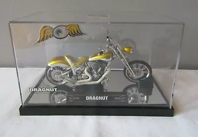 Dragnut Von Dutch Kustom Cycles Gold Motorcycle 1:18 Scale W/Case • $17